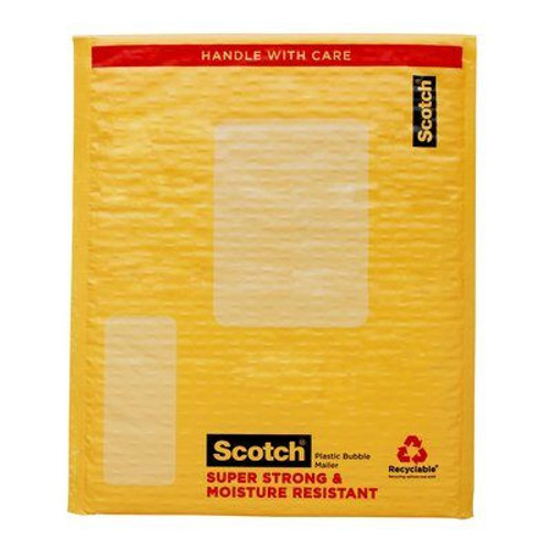 Scotch Poly Bubble Mailer, 9.5"x 13.5", Size #4