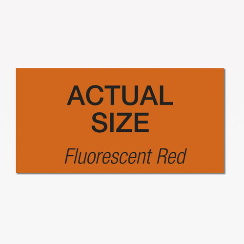 1110 Stock Labels, REB-115 Fluorescent Red