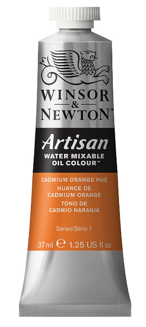 Artisan Water Mixable Oil Color, 37mL, Cadmium Orange Hue