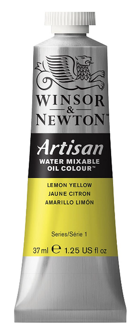 Artisan Water Mixable Oil Color, 37mL, Lemon Yellow