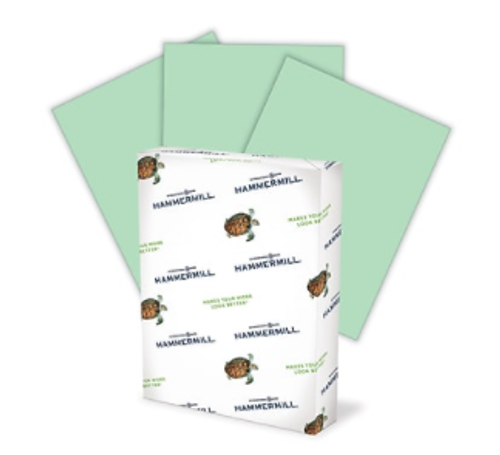 Xerox Multipurpose Paper, Green,    8-1/2" x 11"