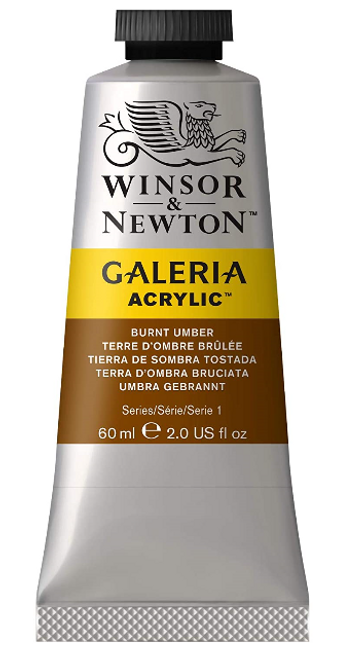 Galeria Acrylic Paint, 60mL, Burnt Umber