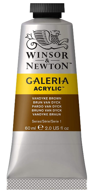 Winsor & Newton Galeria Acrylic Paint, 60ml, Vandyke Brown