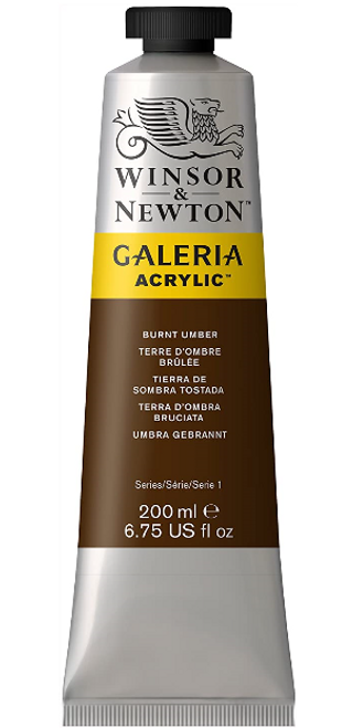 Galeria Acrylic Paint, 200mL, Burnt Umber