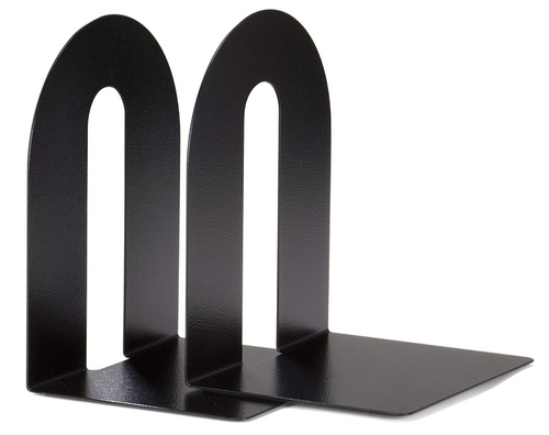 10" Heavy Duty Magnetic Bookends, Black