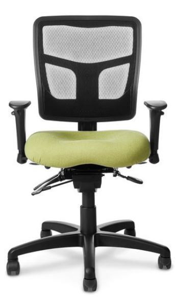 OM SEATING YES Ergonomic Mesh Task Chair - Smoke Grey