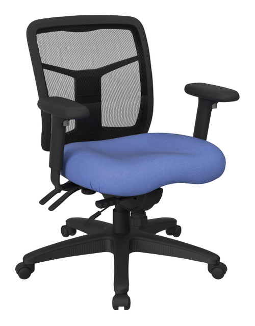 "Island Collection" PROGRID Mid Back Work Chair - Blue
