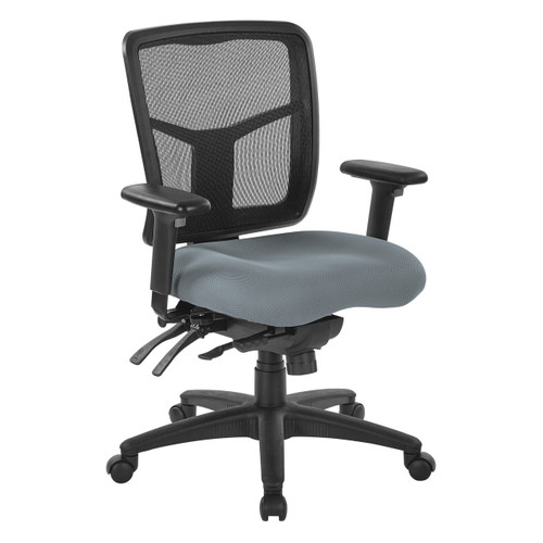 "Island Collection" PROGRID Mid Back Work Chair - Gray