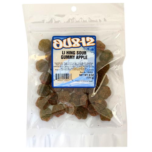 OU812 Li Hing Sour Apple Gummy, 6 oz.