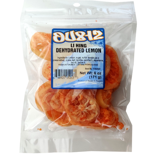 OU812 Li Hing Dehydrated Lemon, 6 oz.