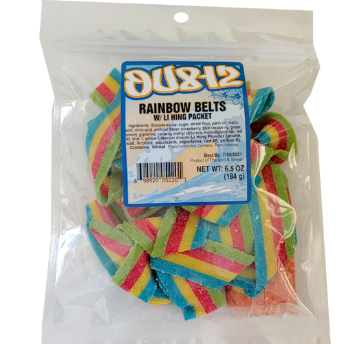 OU812 Li Hing Rainbow Belts, 6.5 oz.