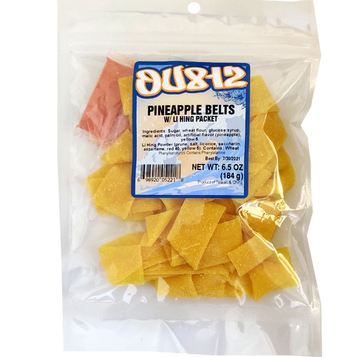 OU812 Li Hing Pineapple Belts, 6.5 oz.