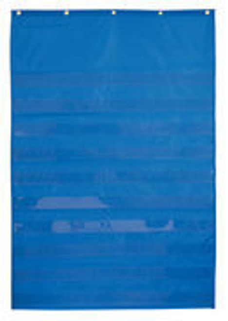 34"x50" Standard Pocket Chart, Blue