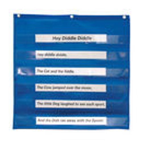 28"x28" Mini Pocket Chart, Blue