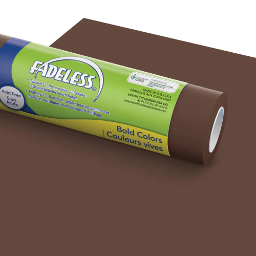 Fadeless Bulletin Board Paper, 48" x 50', Brown