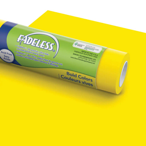 Fadeless Bulletin Board Paper, 48" x 50', Canary