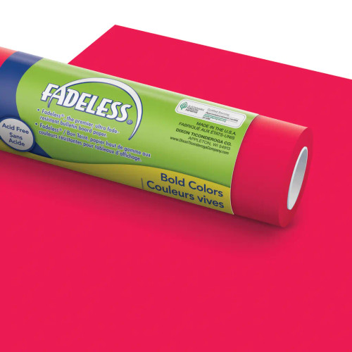 Fadeless Bulletin Board Paper, 48" x 12', Flame