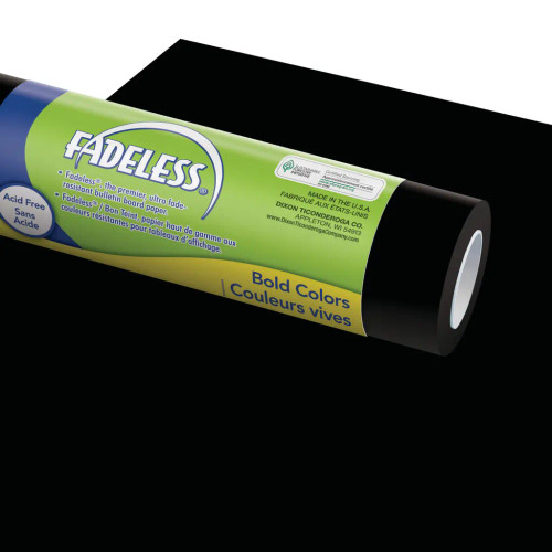 Fadeless Bulletin Board Paper, 48" x 12', Black