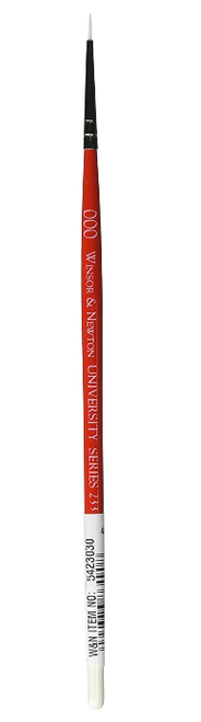 University Round Brush, Series 233, Short Handle, #000