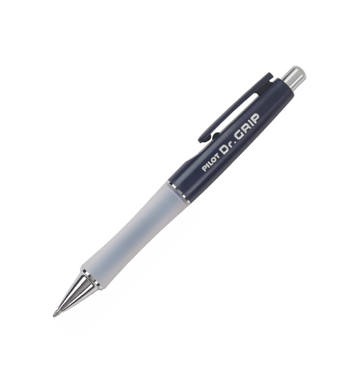 Dr. Grip Ballpoint Pen, Retractable, Medium Point (1.0mm), Blue Barrel, Blue Ink