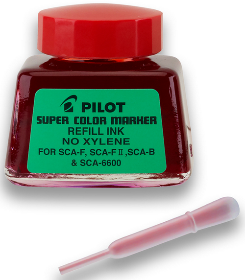 Super Color Permanent Marker Refill, Xylene Free, Red