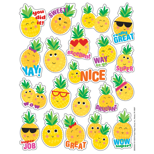 Pineapple Scented Stickers, Assorted, 80 Stickers