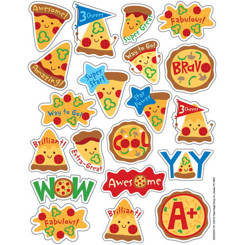 Pizza Scented Stickers, Assorted, 80 Stickers