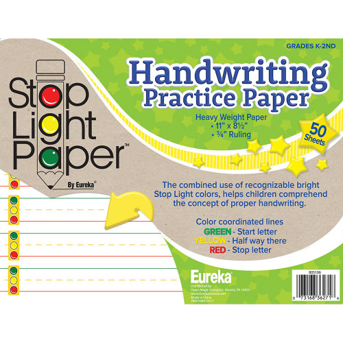 Stop Light Practice Paper, 50 ct.