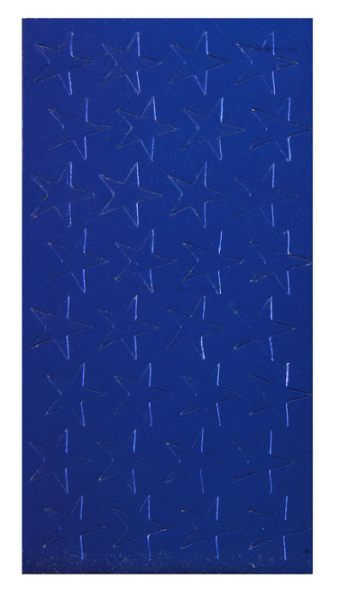 Presto-Stick Foil Star Stickers, 250 Stickers, Blue