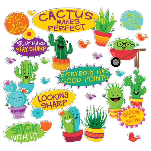 A Sharp Bunch Encouraging and Positive Words Mini Bulletin Board Set, 30 Count