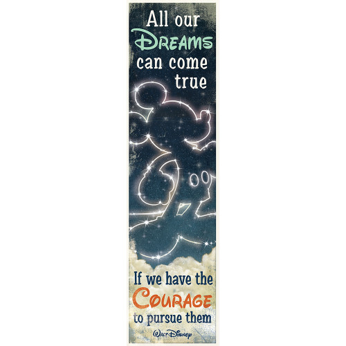 Walt Disney all our Dreams Banner, 45"x12"