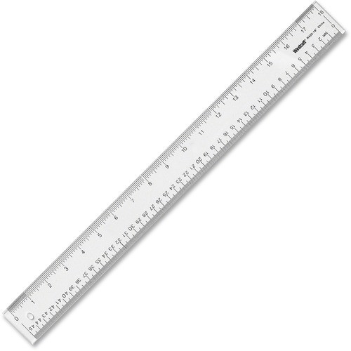 18" See-Through Acrylic Ruler, Clear