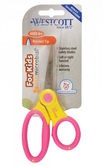 Soft Handle Kids 5" Scissors, Pointed