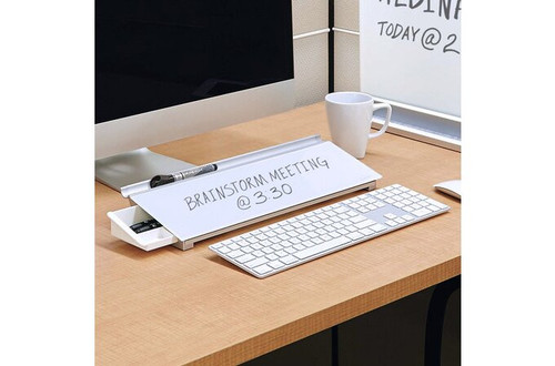 Glass Dry-Erase Desktop Pad, 18"x6"