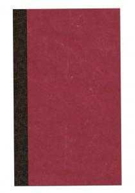 Sewn Memo Book, 6-1/8x3-3/4 Red Cover, 72 Sheets