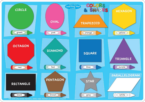 ASH95022 - Smart Poly Colors and Shapes Learning Mat