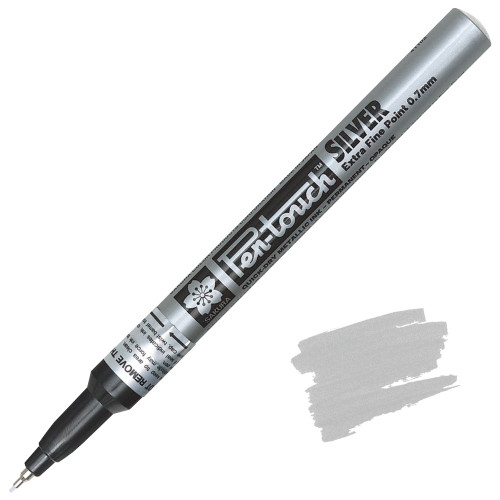 Pen-Touch Paint Marker, Extra Fine Point (0.7mm), Silver