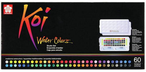 Koi Watercolors Studio Set, 60 Asst Colors