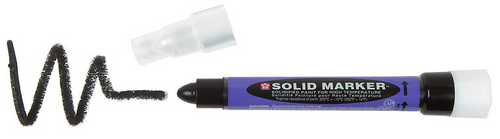 Solid Paint Marker, Slim Barrel, Black