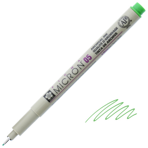 Pigma Micron 05 Pen, 0.45mm, Fresh Green