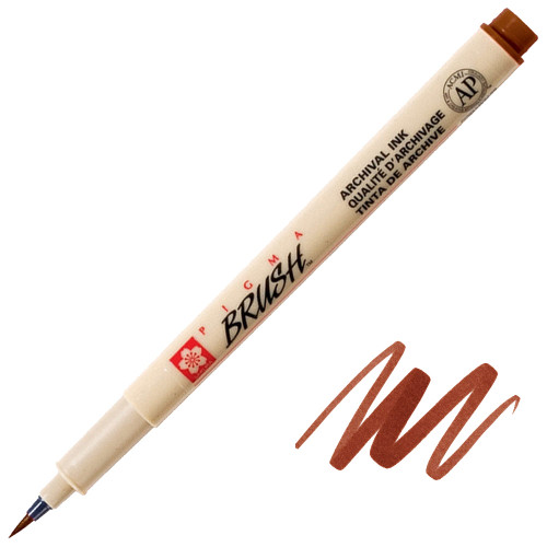 Pigma Brush Pen, Brown