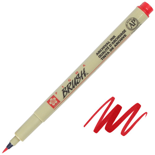 Pigma Brush Pen, Red