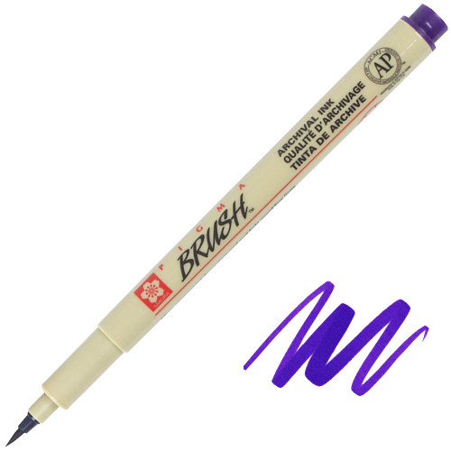Pigma Brush Pen, Purple