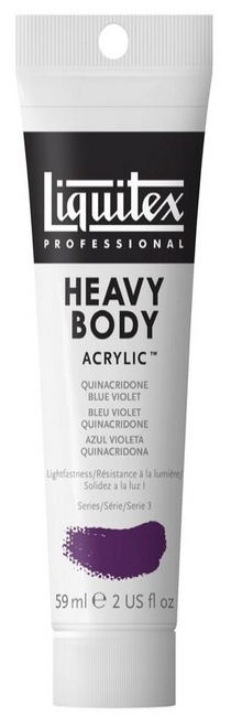 Heavy Body Acrylic Paint, 2 oz, Quinacridone Blue Violet