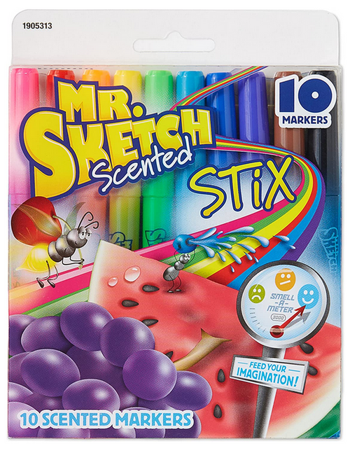 Mr.Sketch Scented Marker Stix Set, Bullet Tip, Set of 10