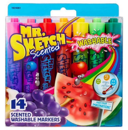 Washable Markers, Set of 14 Assorted Scents