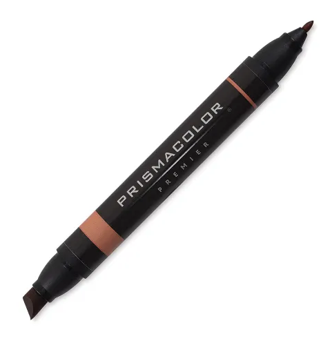 Premier Dual-Ended Marker, Chisel & Fine Tip, Sienna Brown