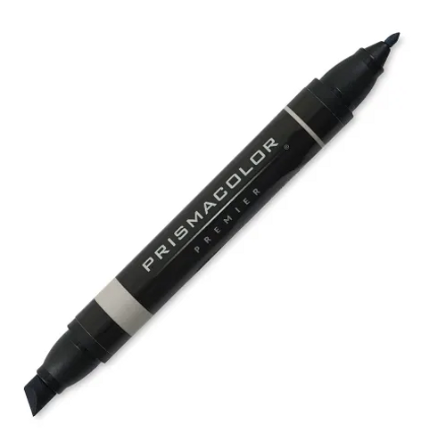 Premier Dual-Ended Marker, Chisel & Fine Tip, Cool Gray 60%