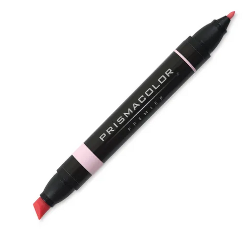 Premier Dual -Ended Marker, Chisel & Fine Tip, Deco Pink