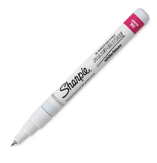 Oil Based Paint Marker, Extra Fine, White